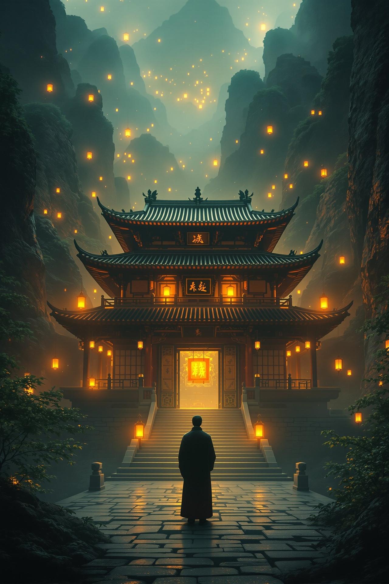 优奇影院独家呈现电影《古刹秘案》高清海报，古装悬疑巨制